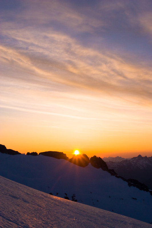 Sunrise Behind Klawatti Peak